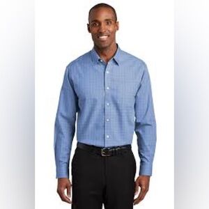 Richoux Men's Casual Checkered Shirt - Blue